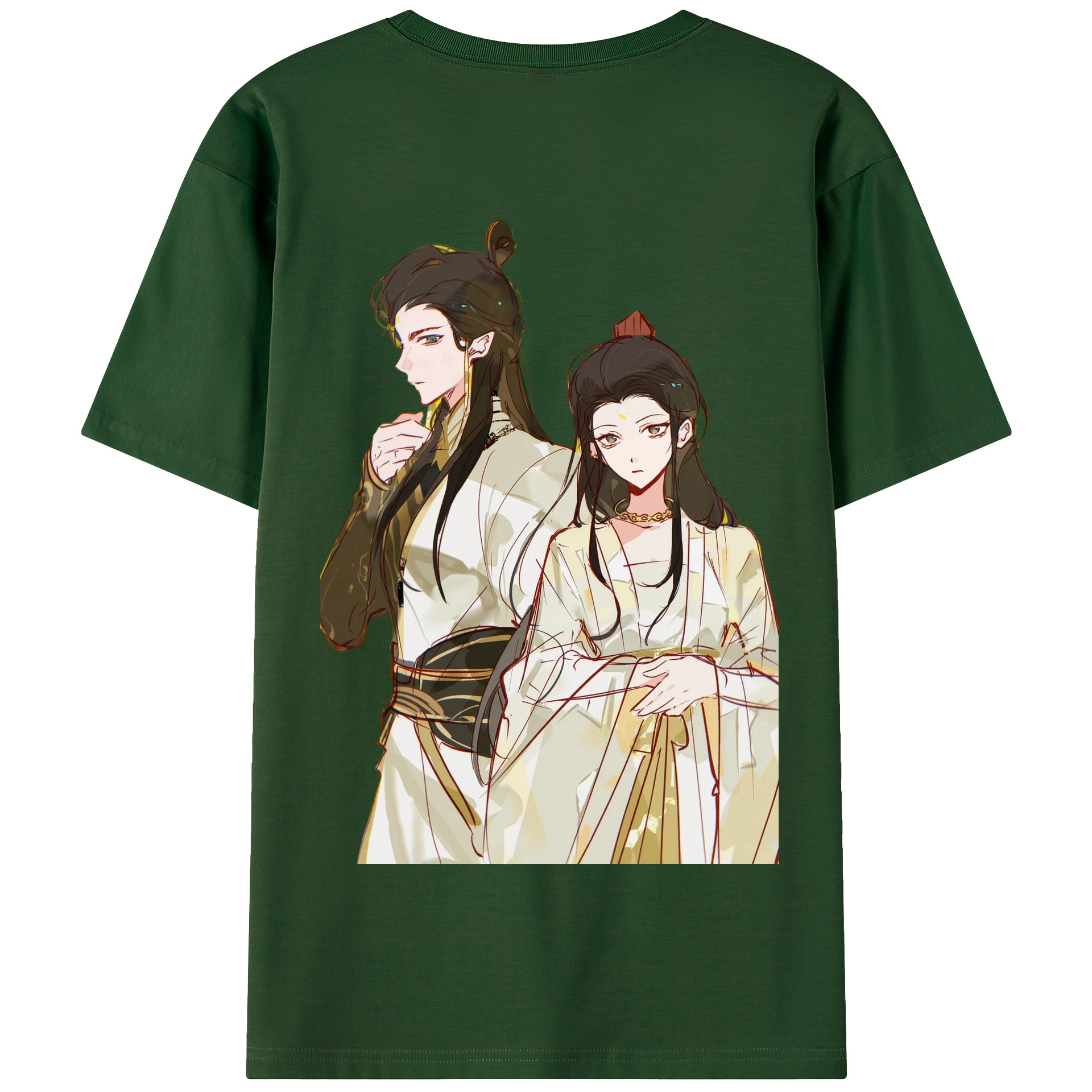 （画像用） Ne Zha 2 ナタ 魔童の大暴れ 綿100％半袖Tシャツ（背面プリント）